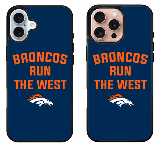 Denver Broncos Run The West iPhone 16 | 16 Plus | 16 Pro | 16 Pro Max Case