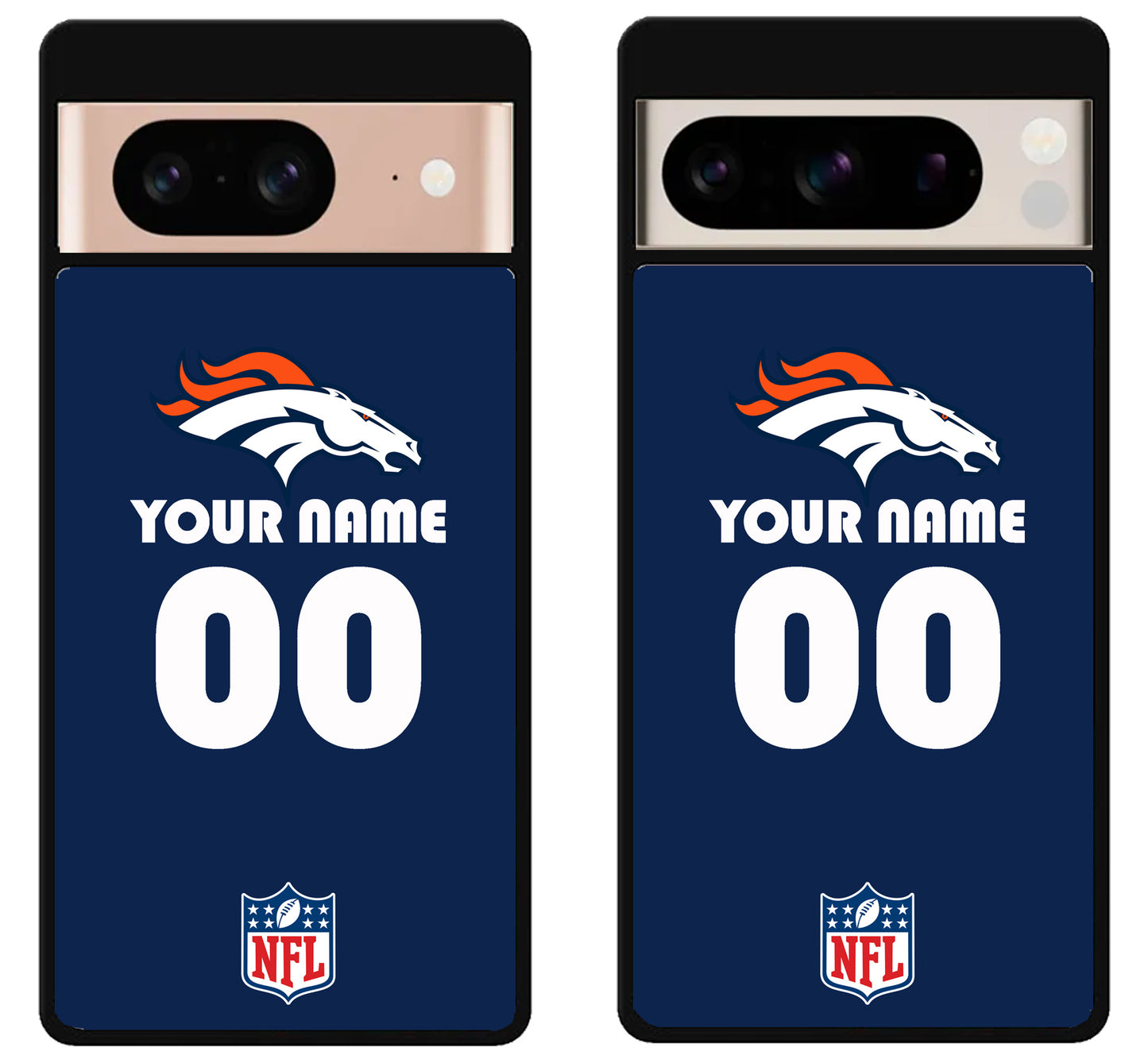 Custom Personalized Denver Broncos NFL Google Pixel 8 | 8 Pro Case