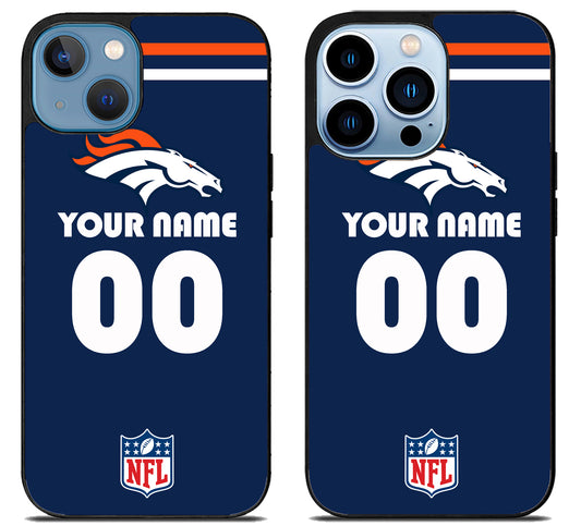 Custom Personalized Denver Broncos NFL iPhone 13 | 13 Mini | 13 Pro | 13 Pro Max Case