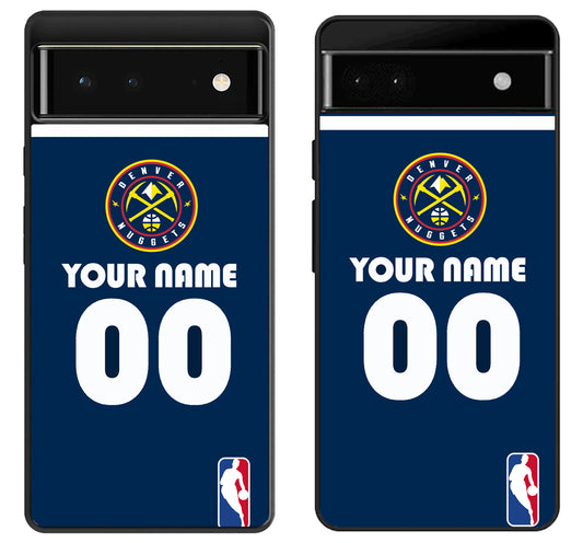 Custom Personalized Denver Nuggets NBA Google Pixel 6 | 6A | 6 Pro Case