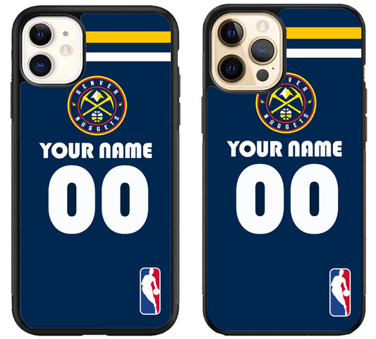 Custom Personalized Denver Nuggets NBA iPhone 12 | 12 Mini | 12 Pro | 12 Pro Max Case