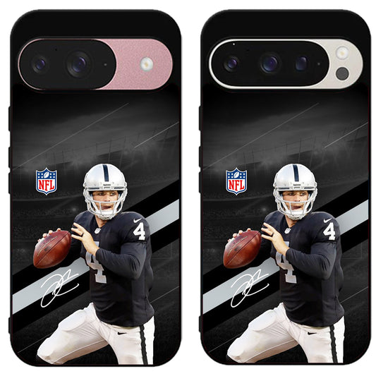 Derek Carr Las Vegas Raiders NFL Google Pixel 9 | 9 Pro | 9 Pro XL Case