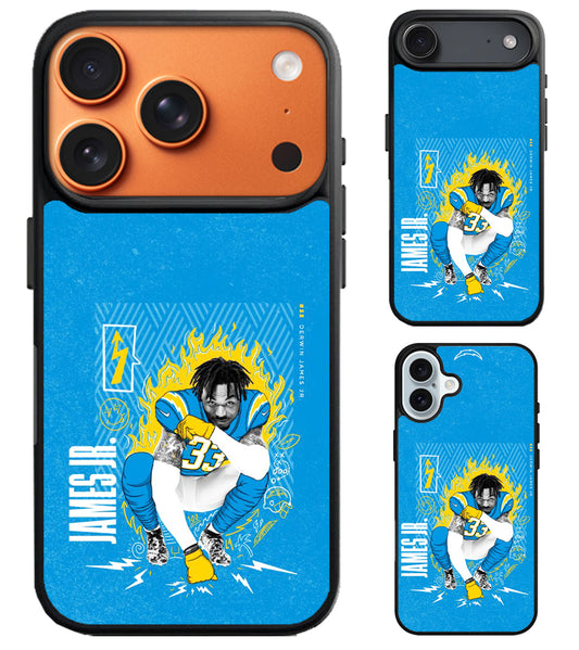 Derwin James Jr LA Chargers iPhone Air | iPhone 17 | 17 Pro | 17 Pro Max Case