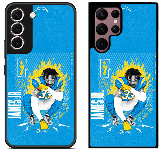 Derwin James Jr LA Chargers Samsung Galaxy S22 | S22+ | S22 Ultra Case