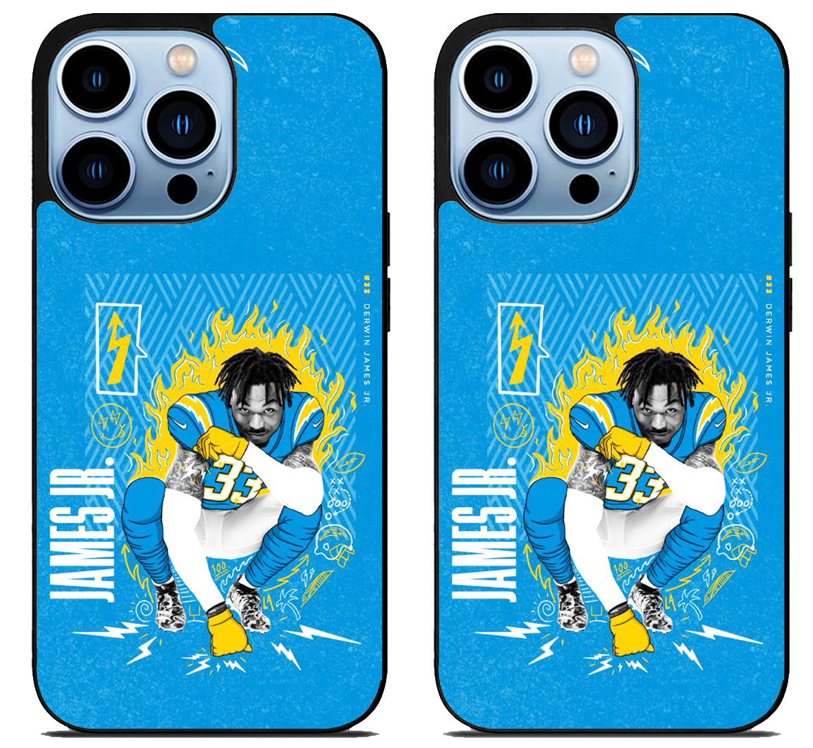 Derwin James Jr LA Chargers iPhone 15 Pro | iPhone 15 Pro Max Case