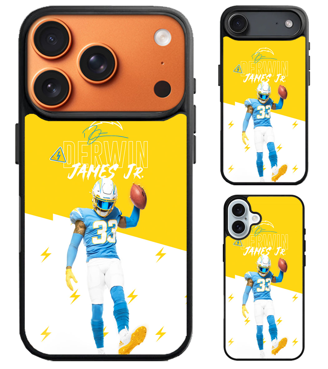 Derwin James Jr Los Angeles Chargers iPhone Air | iPhone 17 | 17 Pro | 17 Pro Max Case
