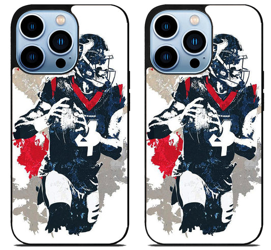 Deshaun watson Texans Artwork iPhone 15 Pro | iPhone 15 Pro Max Case