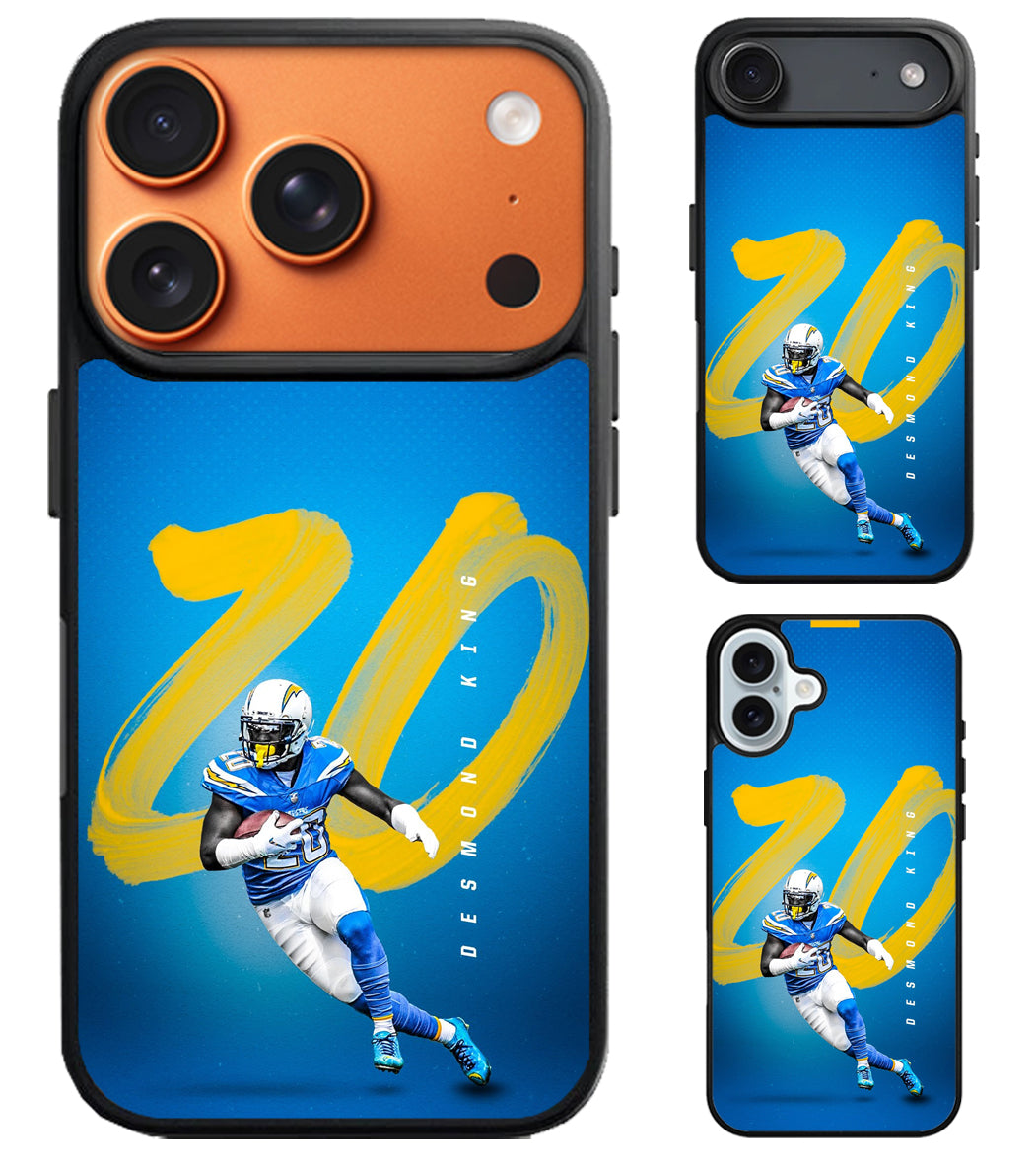 Desmond King Los Angeles Chargers iPhone Air | iPhone 17 | 17 Pro | 17 Pro Max Case