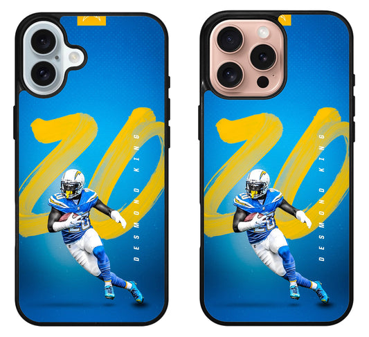 Desmond King Los Angeles Chargers iPhone 16 | 16 Plus | 16 Pro | 16 Pro Max Case