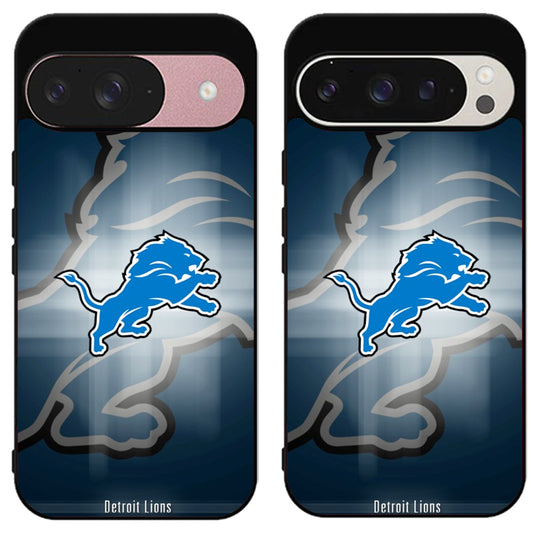 Detroit Lions Background Cover Google Pixel 9 | 9 Pro | 9 Pro XL Case