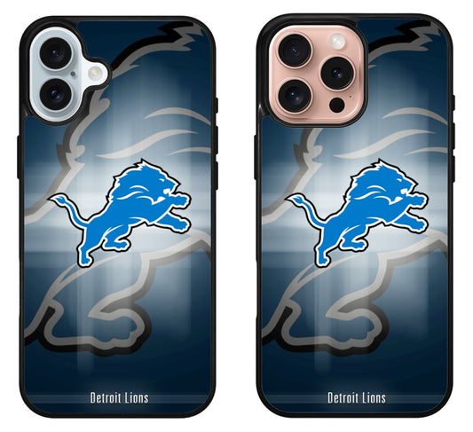 Detroit Lions Background iPhone 16 | 16 Plus | 16 Pro | 16 Pro Max Case