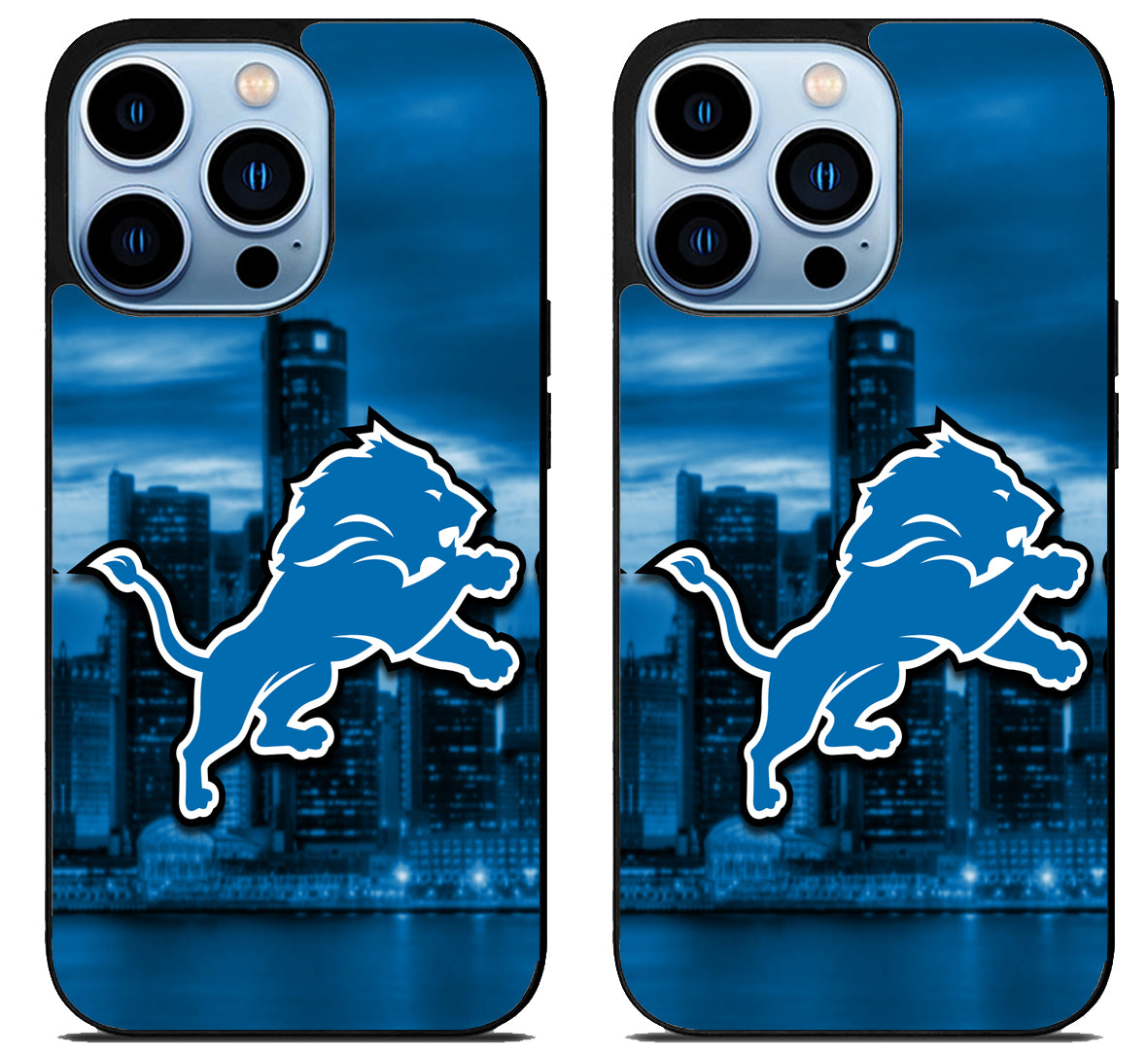 Detroit Lions Background iPhone 15 Pro | iPhone 15 Pro Max Case
