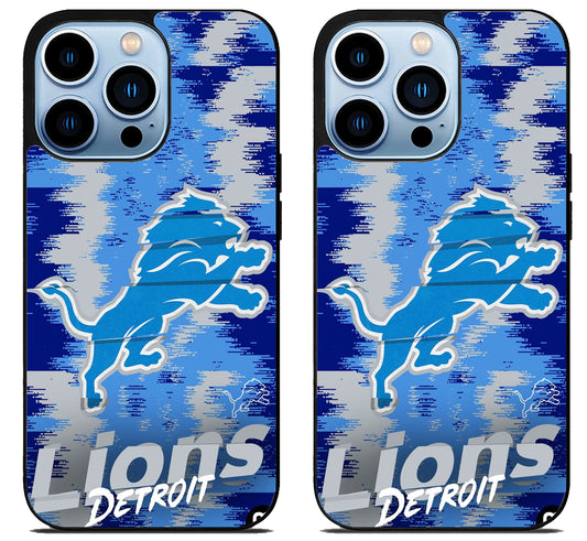 Detroit Lions Colorfull iPhone 15 Pro | iPhone 15 Pro Max Case
