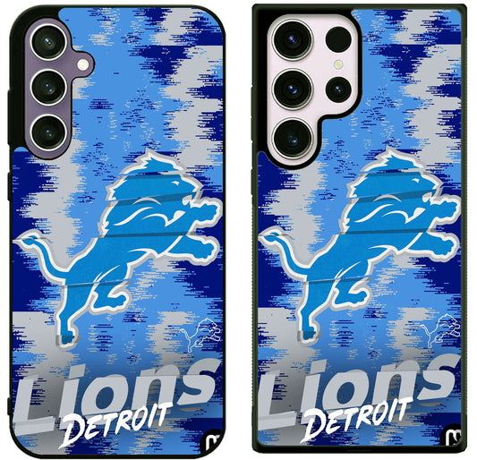 Detroit Lions Colorfull Samsung Galaxy S25 | S25 Edge | S25 FE | S25 Plus | S25 Ultra Case