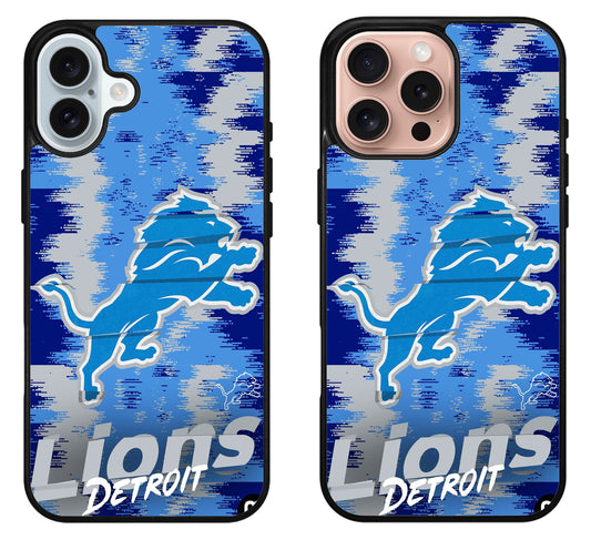 Detroit Lions Colorfull iPhone 16 | 16 Plus | 16 Pro | 16 Pro Max Case