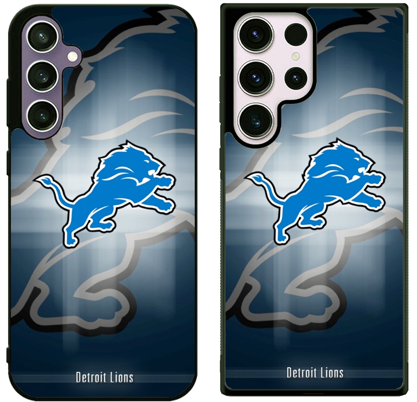 Detroit Lions Logo Background Samsung Galaxy S25 | S25 Edge | S25 FE | S25 Plus | S25 Ultra Case