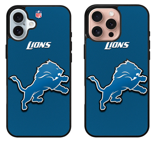 Detroit Lions NFL Logo iPhone 16 | 16 Plus | 16 Pro | 16 Pro Max Case
