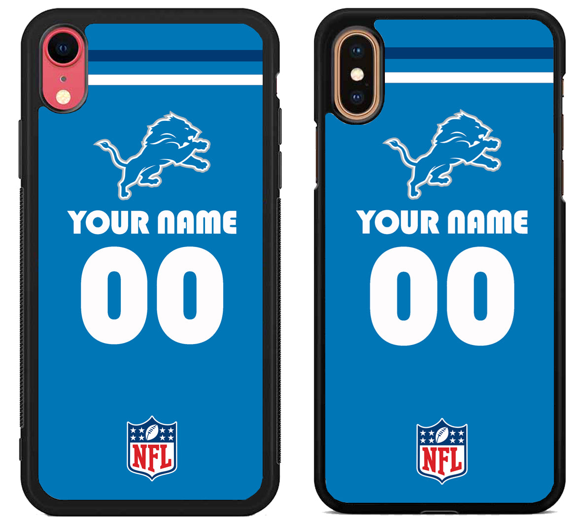 Custom Personalized Detroit Lions NFL iPhone X | Xs | Xr | Xs Max Case