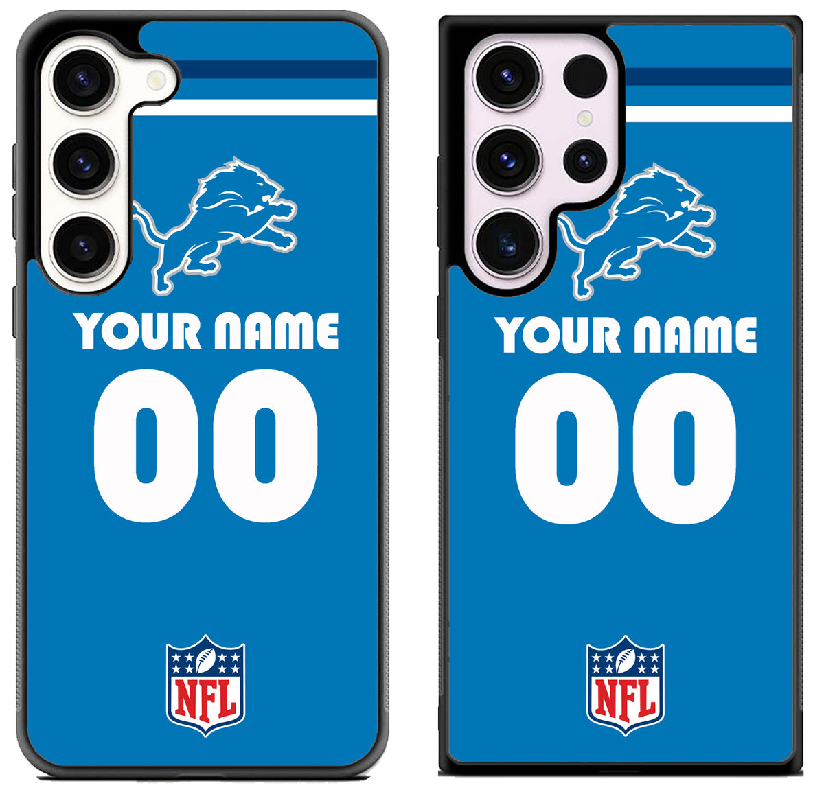 Custom Personalized Detroit Lions NFL Samsung Galaxy S23 | S23+ | S23 Ultra Case