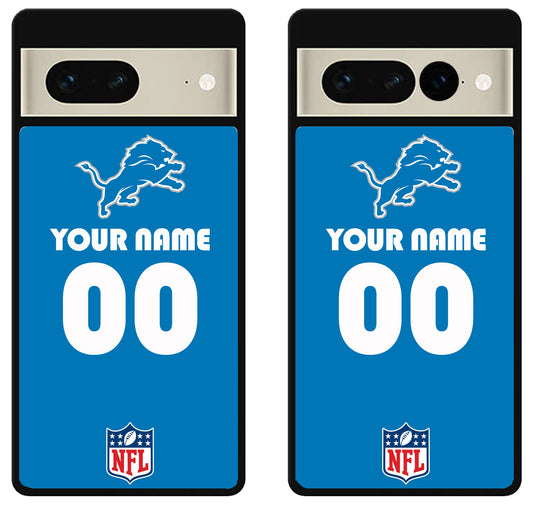 Custom Personalized Detroit Lions NFL Google Pixel 7 | 7 Pro Case