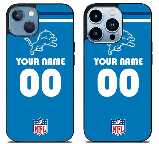 Custom Personalized Detroit Lions NFL iPhone 13 | 13 Mini | 13 Pro | 13 Pro Max Case