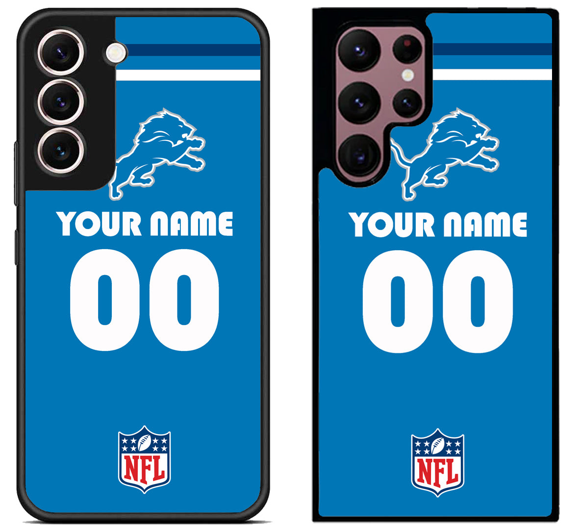 Custom Personalized Detroit Lions NFL Samsung Galaxy S22 | S22+ | S22 Ultra Case