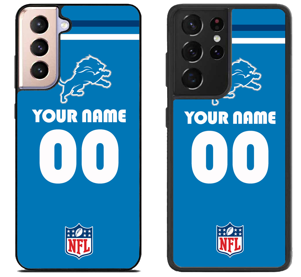 Custom Personalized Detroit Lions NFL Samsung Galaxy S21 | S21 FE | S21+ | S21 Ultra Case