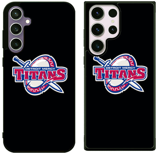 Detroit Mercy Titans Black Samsung Galaxy S25 | S25 Edge | S25 FE | S25 Plus | S25 Ultra Case