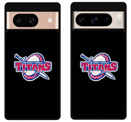 Detroit Mercy Titans Black Google Pixel 8 | 8 Pro Case