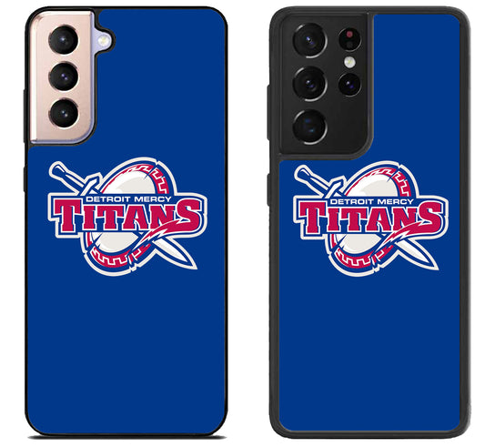 Detroit Mercy Titans Blue Samsung Galaxy S21 | S21 FE | S21+ | S21 Ultra Case