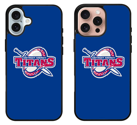 Detroit Mercy Titans Blue iPhone 16 | 16 Plus | 16 Pro | 16 Pro Max Case