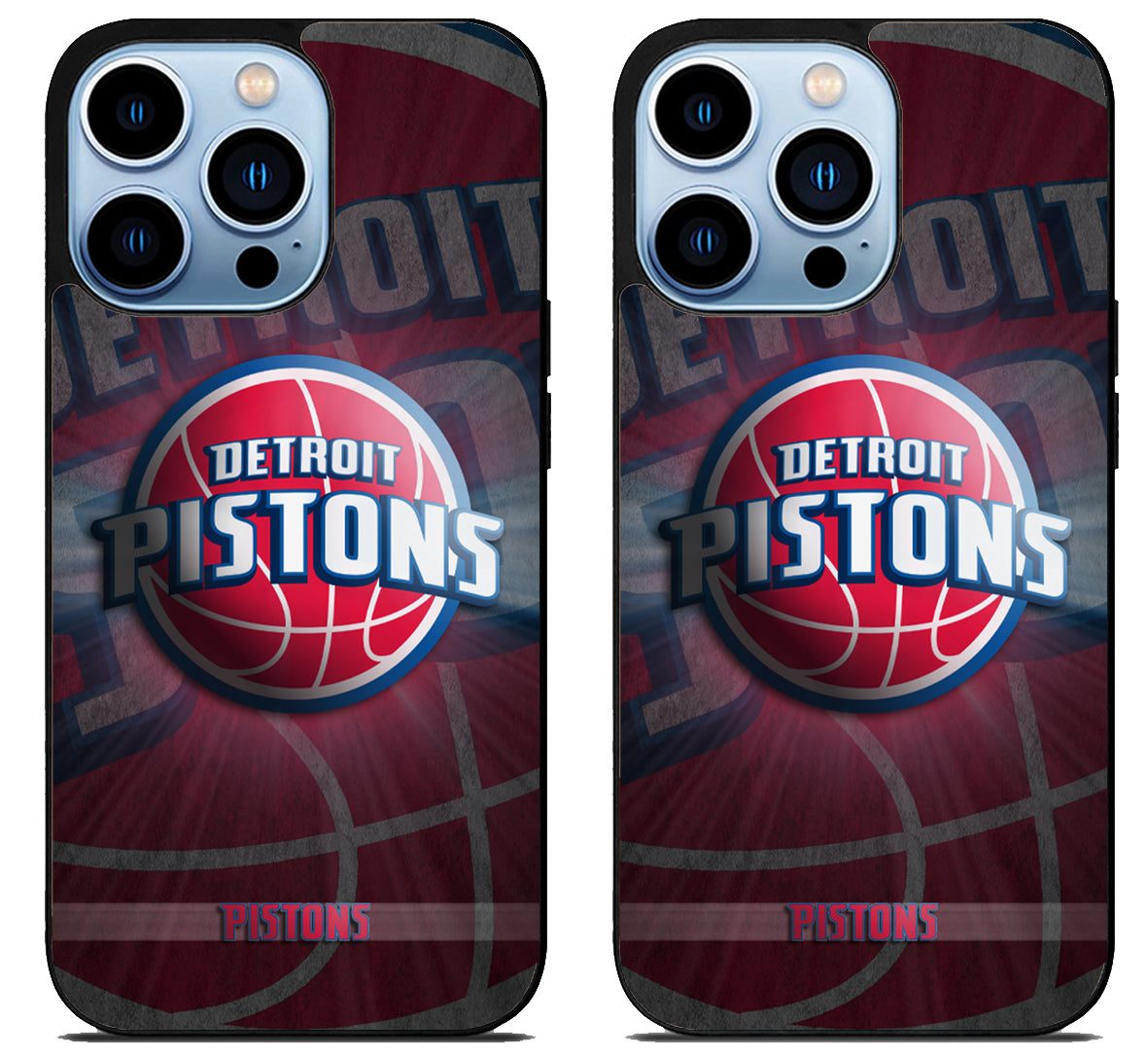 Detroit Pistons Background iPhone 15 Pro | iPhone 15 Pro Max Case