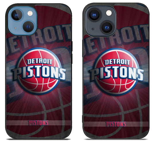 Detroit Pistons Background iPhone 15 | iPhone 15 Plus Case
