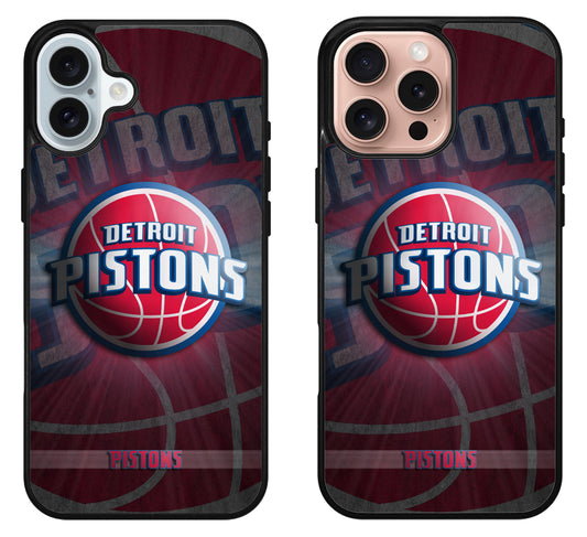 Detroit Pistons Background iPhone 16 | 16 Plus | 16 Pro | 16 Pro Max Case
