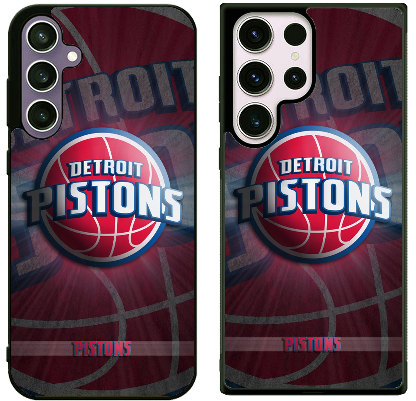 Detroit Pistons Background Samsung Galaxy S25 | S25 Edge | S25 FE | S25 Plus | S25 Ultra Case