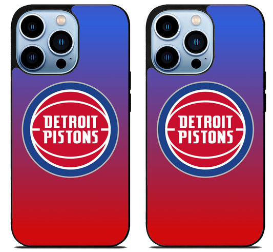 Detroit Pistons Logo Color iPhone 15 Pro | iPhone 15 Pro Max Case