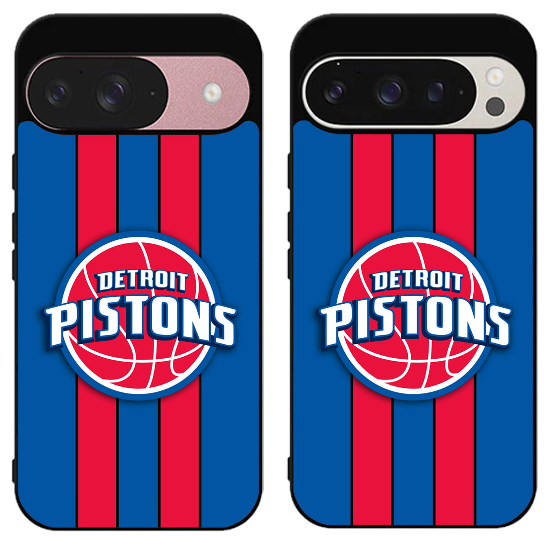 Detroit Pistons Striped Google Pixel 9 | 9 Pro | 9 Pro XL Case
