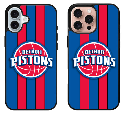 Detroit Pistons Stripe iPhone 16 | 16 Plus | 16 Pro | 16 Pro Max Case