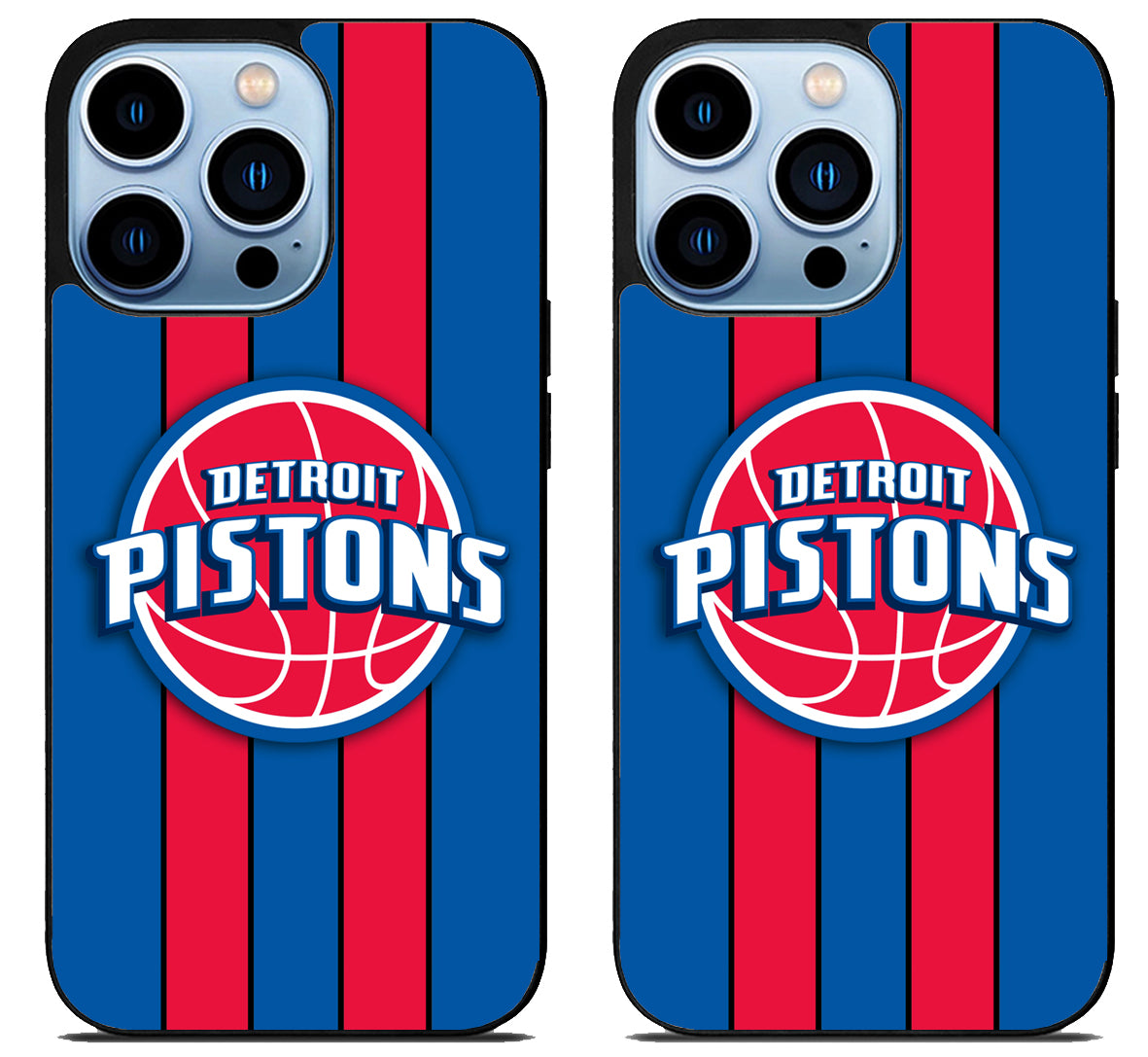 Detroit Pistons Striped iPhone 15 Pro | iPhone 15 Pro Max Case