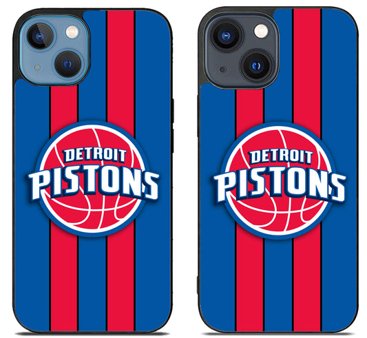 Detroit Pistons Striped iPhone 15 | iPhone 15 Plus Case