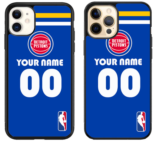 Custom Personalized Detroit Pistons NBA iPhone 12 | 12 Mini | 12 Pro | 12 Pro Max Case