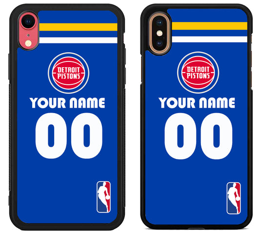 Custom Personalized Detroit Pistons NBA iPhone X | Xs | Xr | Xs Max Case