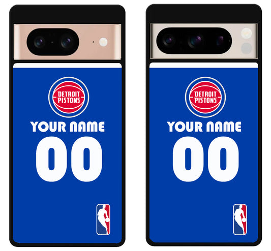 Custom Personalized Detroit Pistons NBA Google Pixel 8 | 8 Pro Case