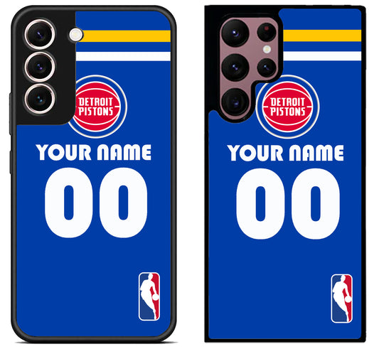 Custom Personalized Detroit Pistons NBA Samsung Galaxy S22 | S22+ | S22 Ultra Case