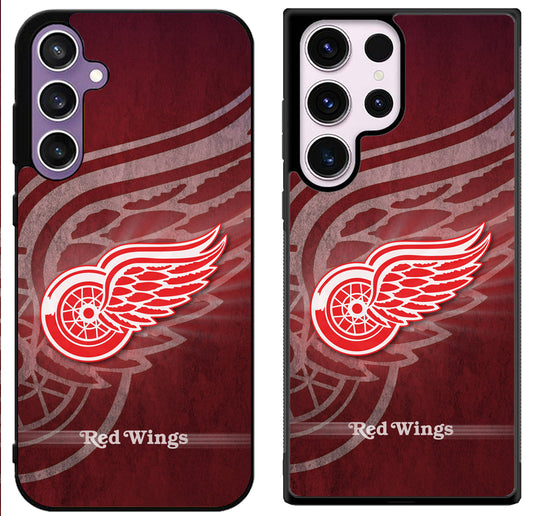 Detroit Red Wings Background Samsung Galaxy S24 | S24+ | S24 Ultra Case