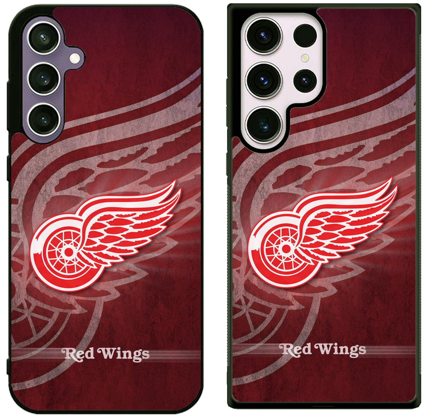 Detroit Red Wings Background Samsung Galaxy S25 | S25 Edge | S25 FE | S25 Plus | S25 Ultra Case