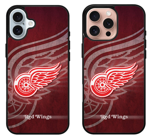 Detroit Red Wings Background iPhone 16 | 16 Plus | 16 Pro | 16 Pro Max Case