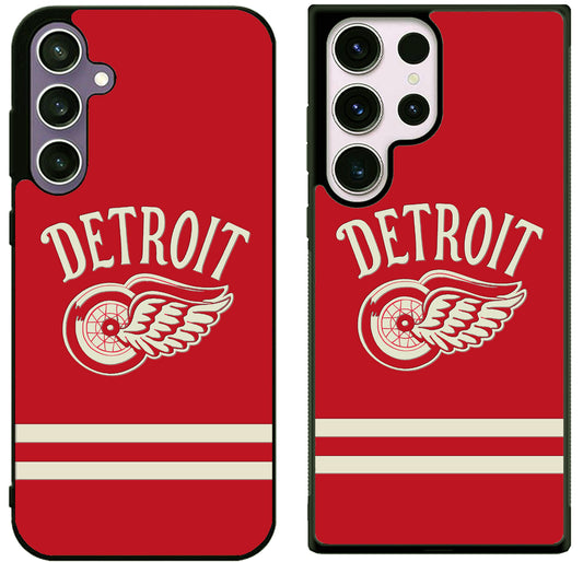 Detroit Red Wings Logo Samsung Galaxy S25 | S25 Edge | S25 FE | S25 Plus | S25 Ultra Case