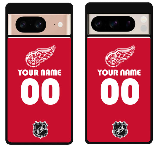 Custom Personalized Detroit Red Wings NHL Google Pixel 8 | 8 Pro Case