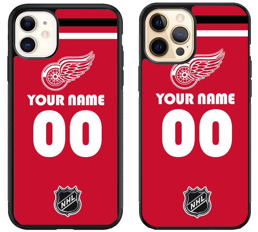 Custom Personalized Detroit Red Wings NHL iPhone 12 | 12 Mini | 12 Pro | 12 Pro Max Case